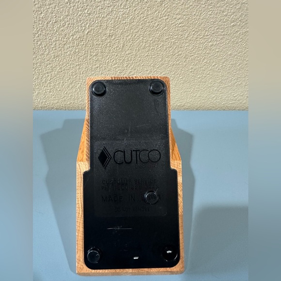 Cutco Wooden Knife Block 10 Knife Plus Hole For Sharpener - Picture 4 of 5